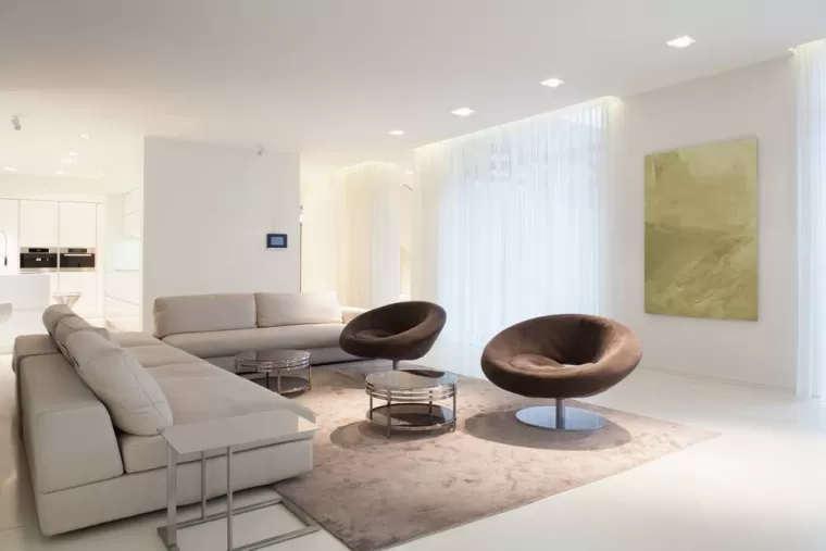 Peinture appartement moderne, Beynost, MJ Lauria